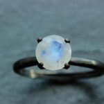 Moss Agate Wedding Ring