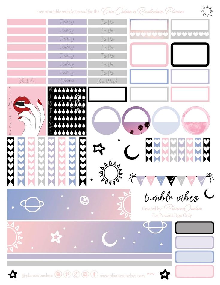 Organization and Creativity with Printable Planner Stickers